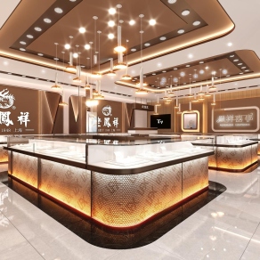 现代老凤祥珠宝店3D模型下载